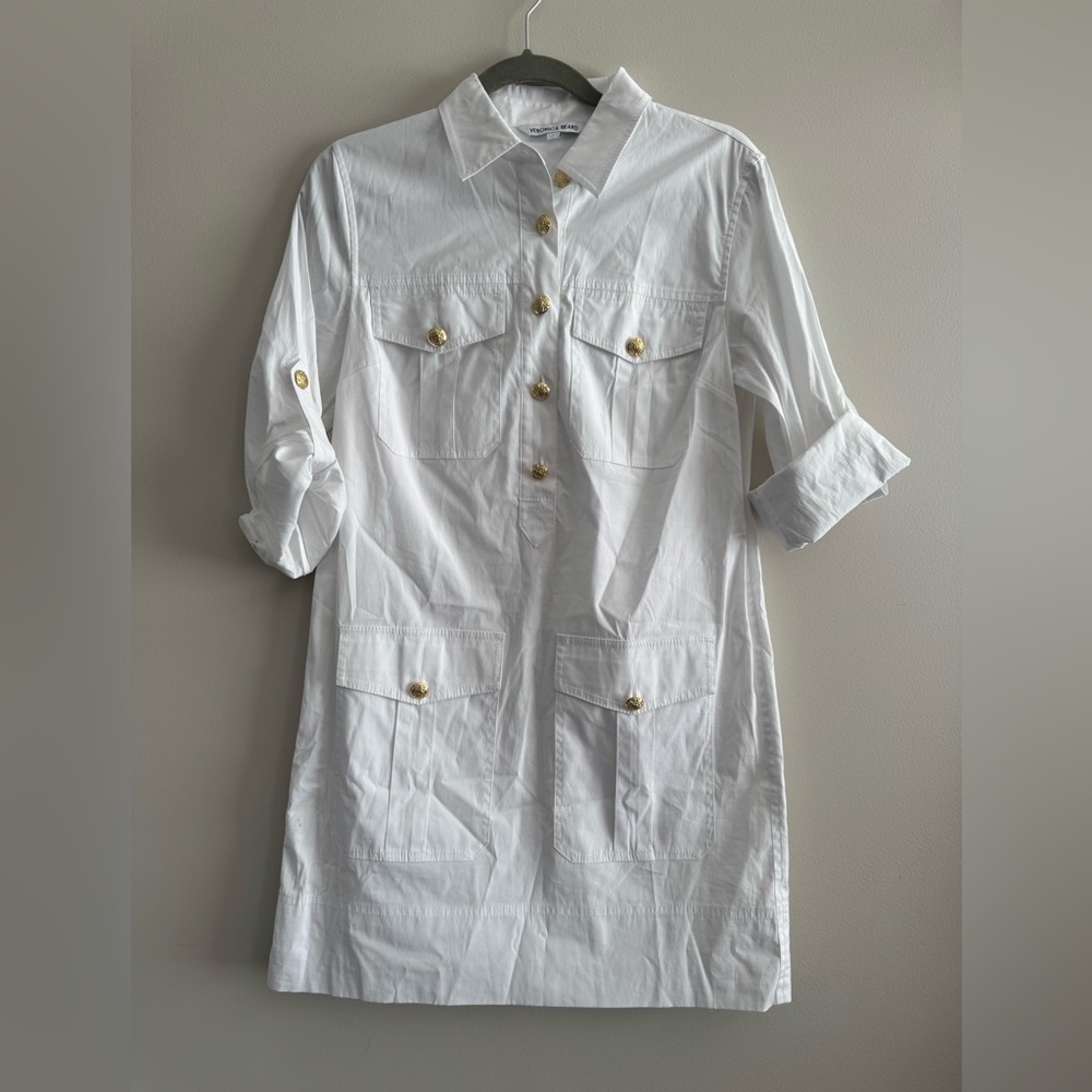 Veronica Beard Saude White Dress 4 - Picture 3 of 10